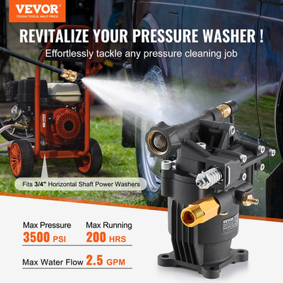 #ad 3500 PSI Pressure Washer Pump 3 4quot; Shaft 2.5 GPM w 5 Nozzles $92.99