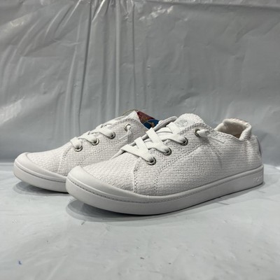 Roxy Bayshore Plus Sneakers Women's US 7W White Comfort Lifestyle Shoes EBS1621