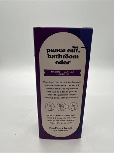 Poopour Poo-Pourri Before-You-Go Toilet Spray, Orchid Vanilla Blossom, 2 Fl Oz ...