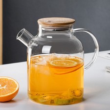 Glass Teapot,1800 ml Tea Pot, Glass Teapot with Infuser, Borosilicate Teapot