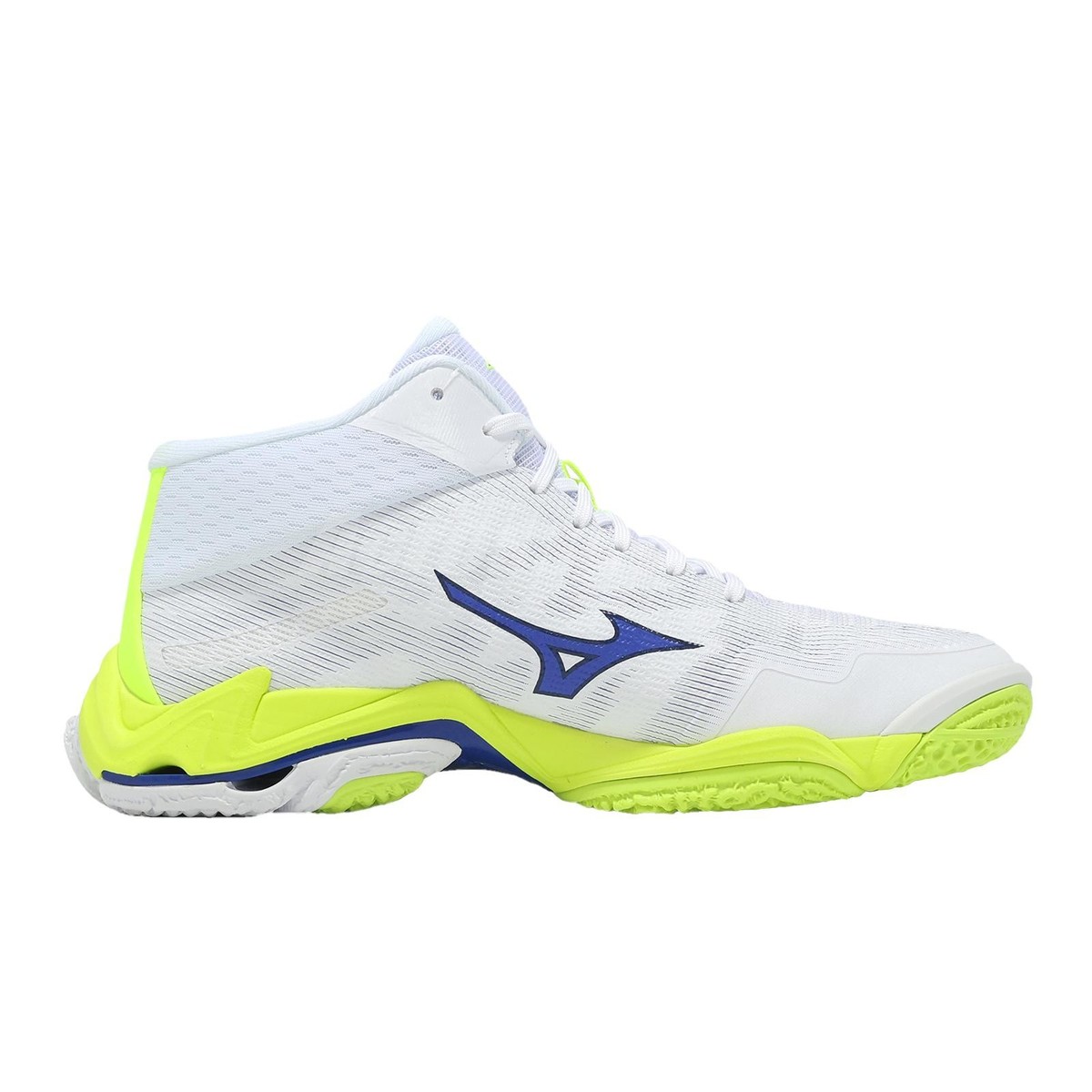 Mizuno Wave Lightning Elite White Blue Volt Men Volleyball Shoes