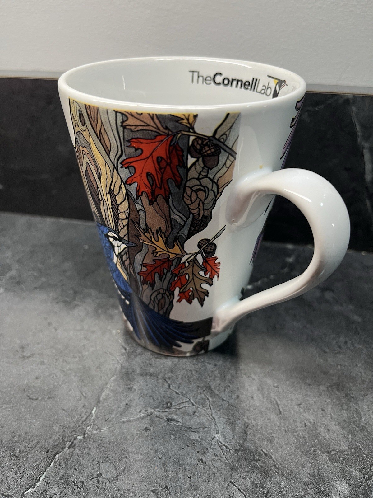 Cornell Lab of Ornithology "America's Favorite Birds" Mug Ft Blue Jay And Finch