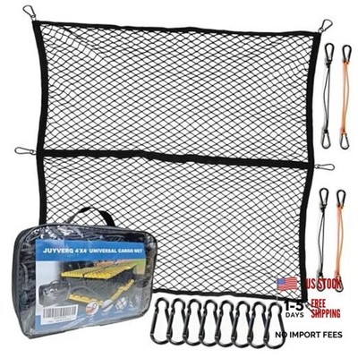 Cargo Net for Pickup Truck Bed, Highly Elastic Truck Bed Cargo Net, 4' X 4'