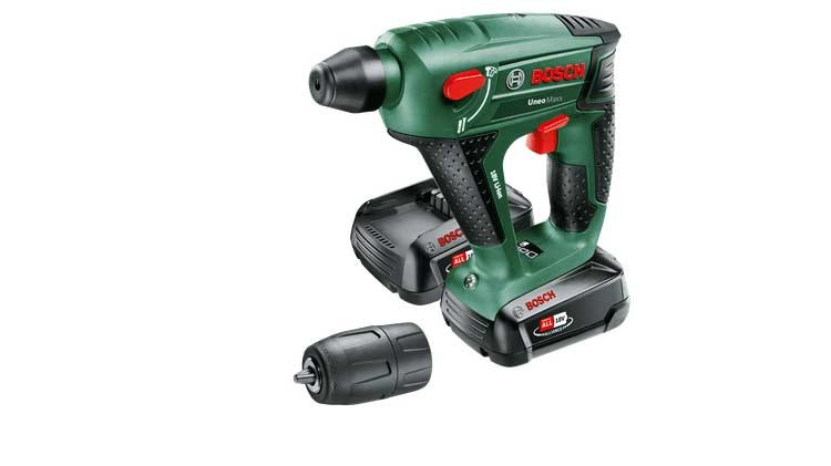 Marteau perforateur sans fil BOSCH Uneo Maxx : force pneumatique 3-en-1 pour perforer et visser