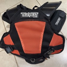 Tekvest Kids Youth Protection Vest Orange/Black NWOT