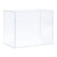 Acrylic Display Case Plastic Box Clear Assemble Dustproof Showcase 10.2x6.3x8