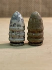 Two Dug CS Confederate Civil War Ringtail Sharps Bullets Nice Examples Uncleaned