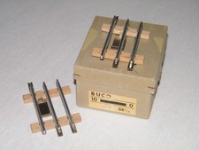 BUCO Spur 0 10x 122/0 DE 1/4 gerade Gleise 3-Leiter AL sgt./neuw. in OVP (1245)