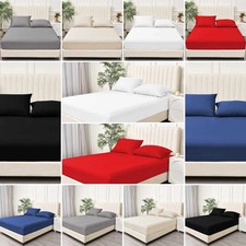 Best Quality Fitted Sheet Deep Pocket Breathable Soft Elastic Mattress Sheets