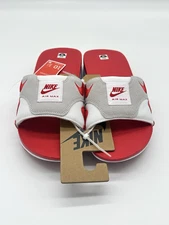 Nike Air Max 1 Slides Men's Size 10 White University Red Sandals DH0295-103