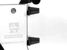 New Smittybilt Door Hinges 7687- Black Stainless Steel (07-18 Jeep Wrangler)