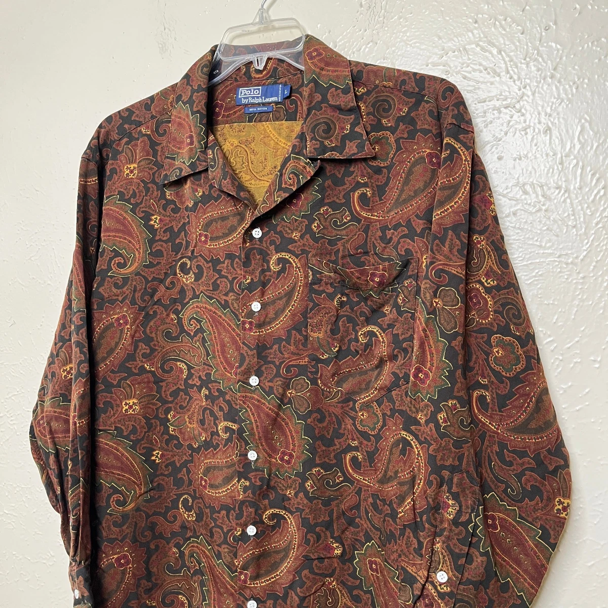 Polo Ralph Lauren Paisley Long Sleeve Casual Button-Down Shirts 