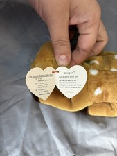 RARE 1997 Ty Beanie Baby Whisper The Deer (Retired) Errors!