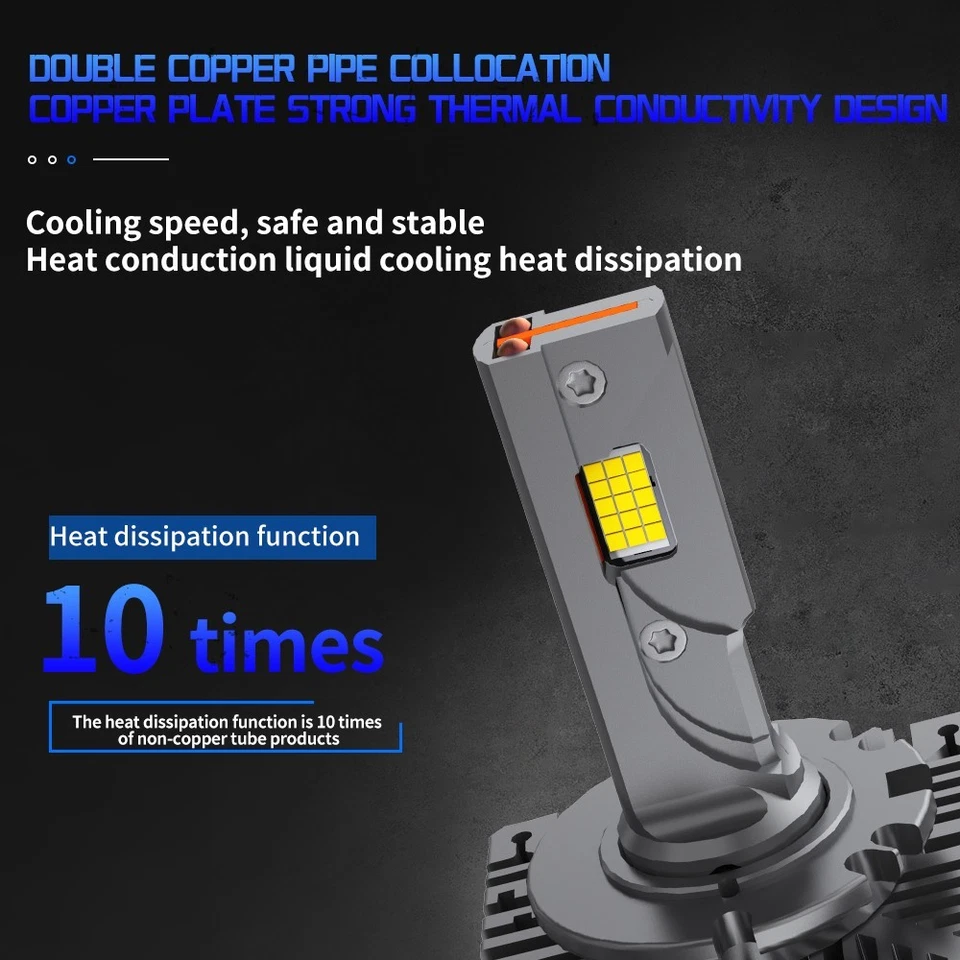 D3S BULB LED Xenon Headlight Bulbs x2 Hi Low Beam Replacement Super Bright - Image 3 of 4