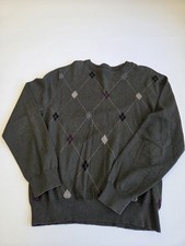 Vintage Consensus Argyle Sweater Size Large