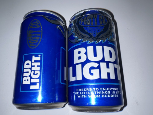 2 Posty Co 7.5oz Can Bud Light Post Malone Collectible BudLight Can