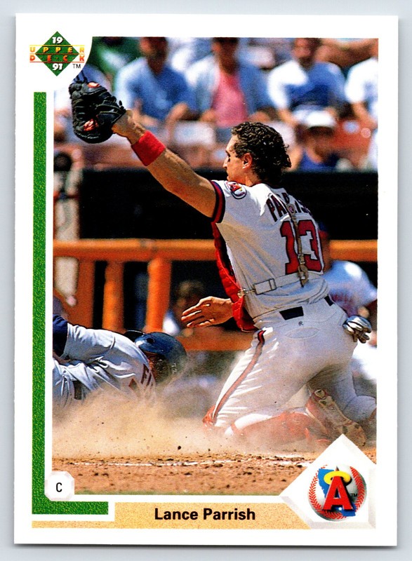 #552 Lance Parrish, California Angels 1991 Upper Deck Base