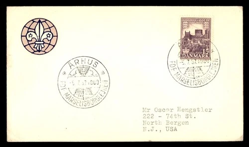 Mayfairstamps Denmark 1960 Arhus Boy Scouts Symbol Cover aaw_55445