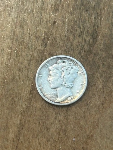 1937S Mercury Dime VF
