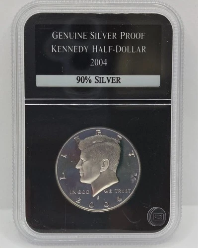 2004 S Silver Proof Kennedy Half Dollar - PCS Stamps & Coins