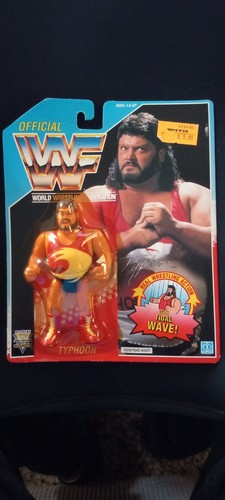 WWF TYPHOON HASBRO MOC NEW SEALED LITTLE YELLOW BL...