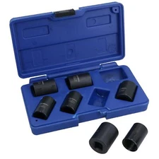 7pc 1/2" drive twist socket set / wheel lock nut remover / removal U.S.PRO AT13