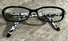 Esprit ET 17343 Women’s Black White Full Rim Eyeglasses Frames 51-15-135 G4