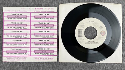 A-HA Take On Me / The Sun Always Shines On T.V. 45 Warner Bros. 7-21999 UNPLAYED