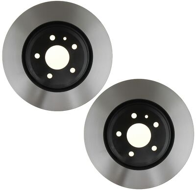 Pair Set of 2 Front Coated Disc Brake Rotors ACDelco For Lincoln Std Duty Brakes