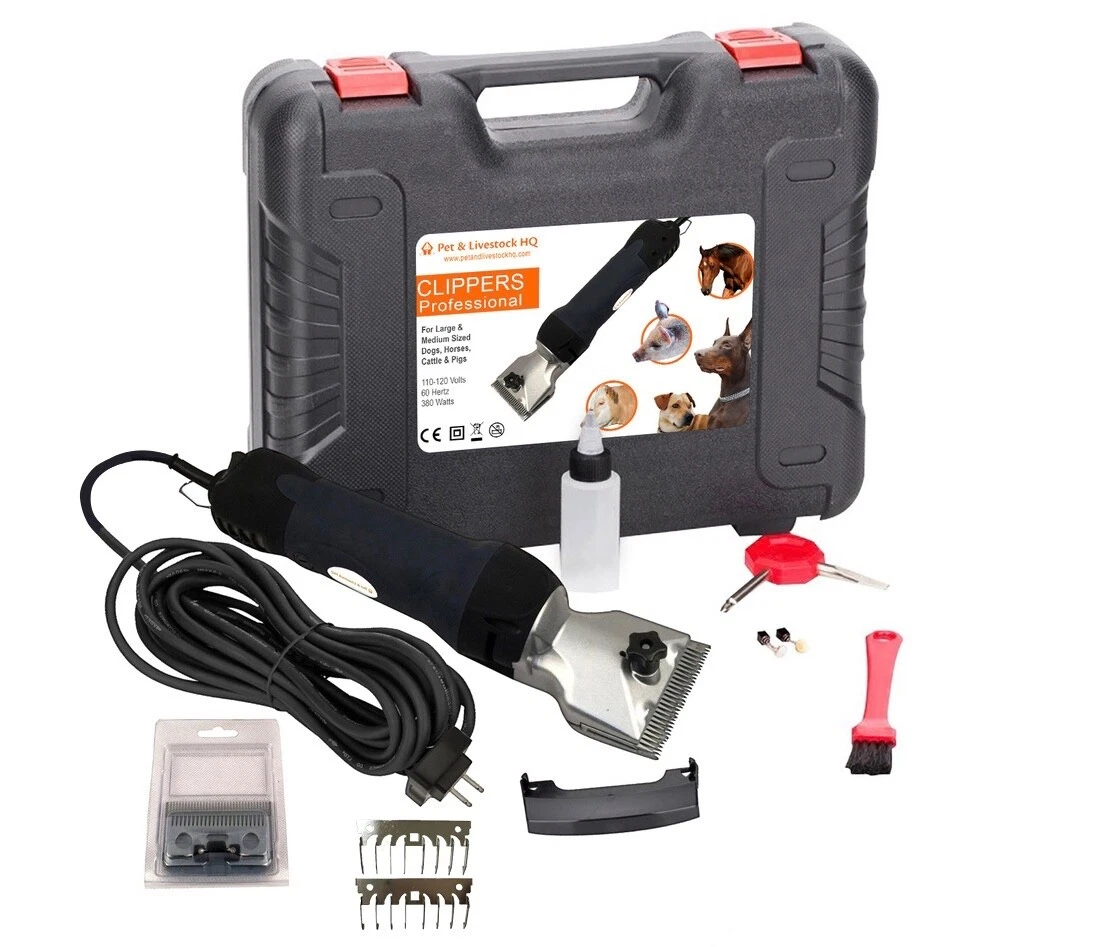 380W professional electric animal hair clippers horse dog pet grooming trimmers
Opens in a new windo