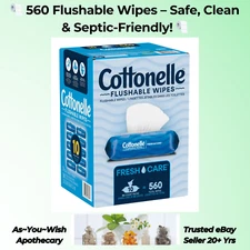 Cottonelle Flushable Wipes 560 Ct – Fresh Care Septic Safe Alcohol-Free Wipe Lot