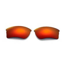 Walleva Fire Red Polarized Replacement Lenses For Oakley Quarter Jacket