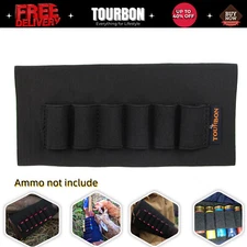 Tourbon Shotgun Ammo Holder Cartridge Carrier 12Gauge Gun Buttstock Cover Sleeve