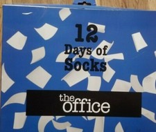 NBC The Office 12 Days of Crew Ankle Socks NEW Shoe Size 10-13 Rare Dwight Jim