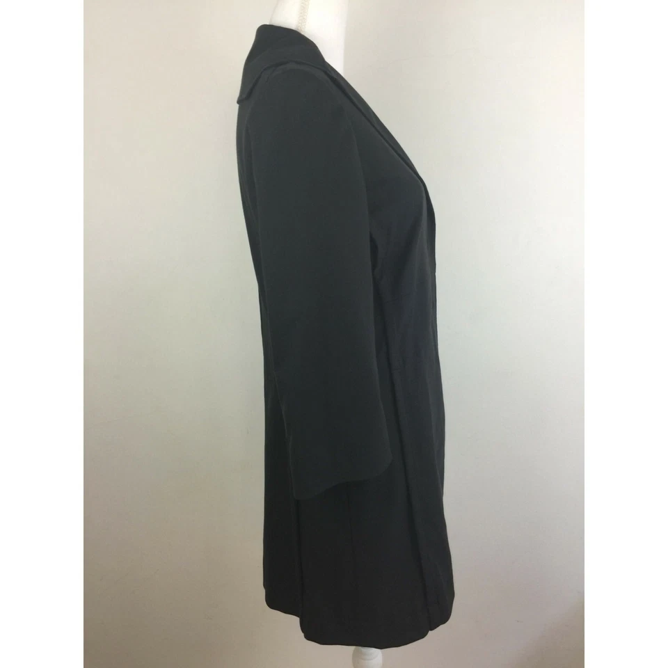 Trench Jacket ECCOCI mezcla algodón, negro, talla 2 Foto 4 de 4