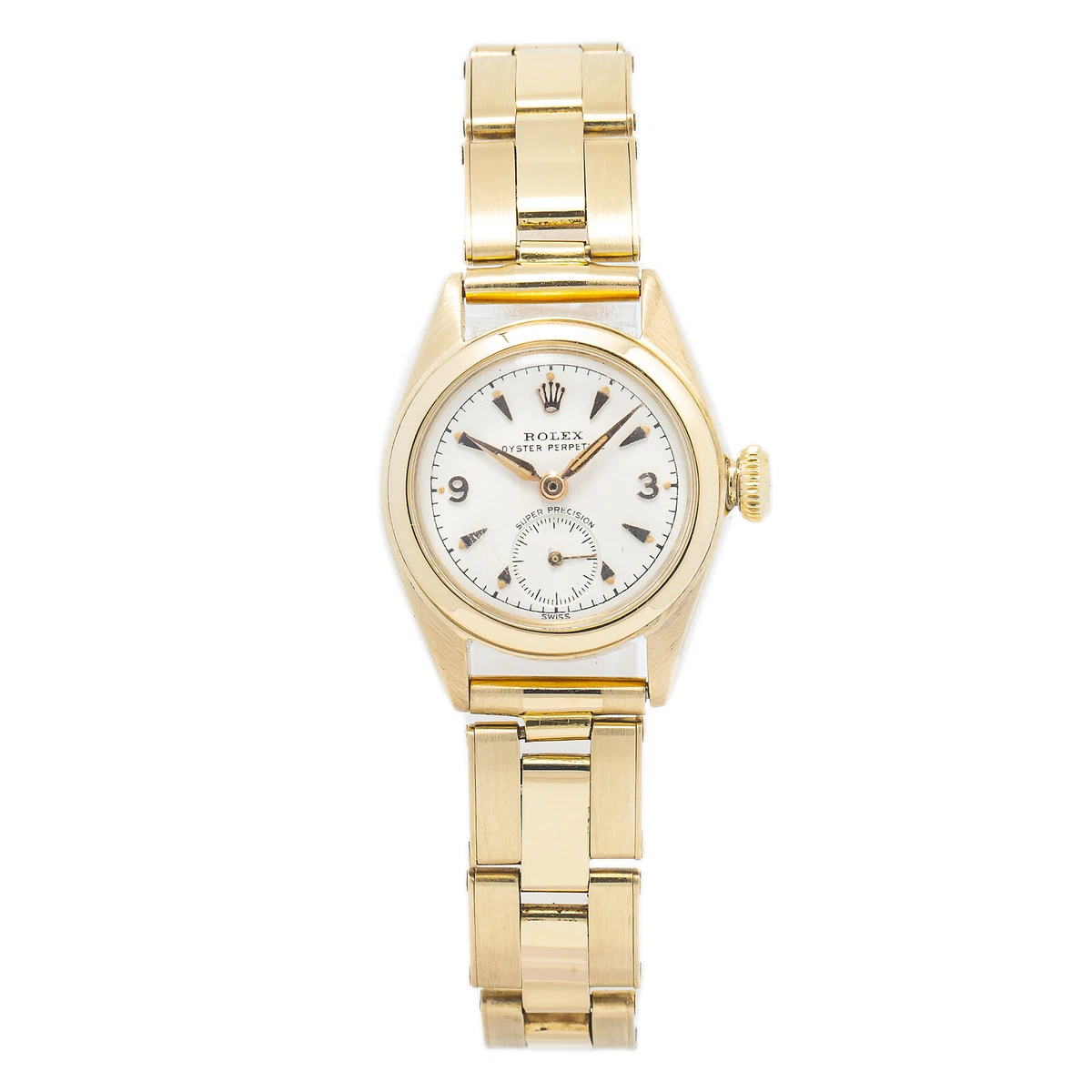 Rolex Oyster Perpetual RARE 5002 Super Precision 18k Yellow Ladies
