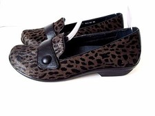 Women's Animal Leopard Print Fur Dansko Slip On Loafers Size 38 EU