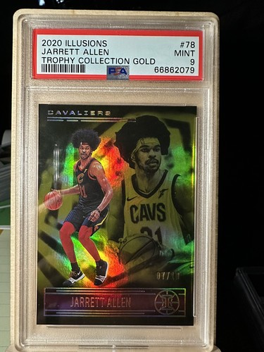 2020 Panini Illusions Basketball Trophy Collection Gold Jarrett Allen #78 PSA 9