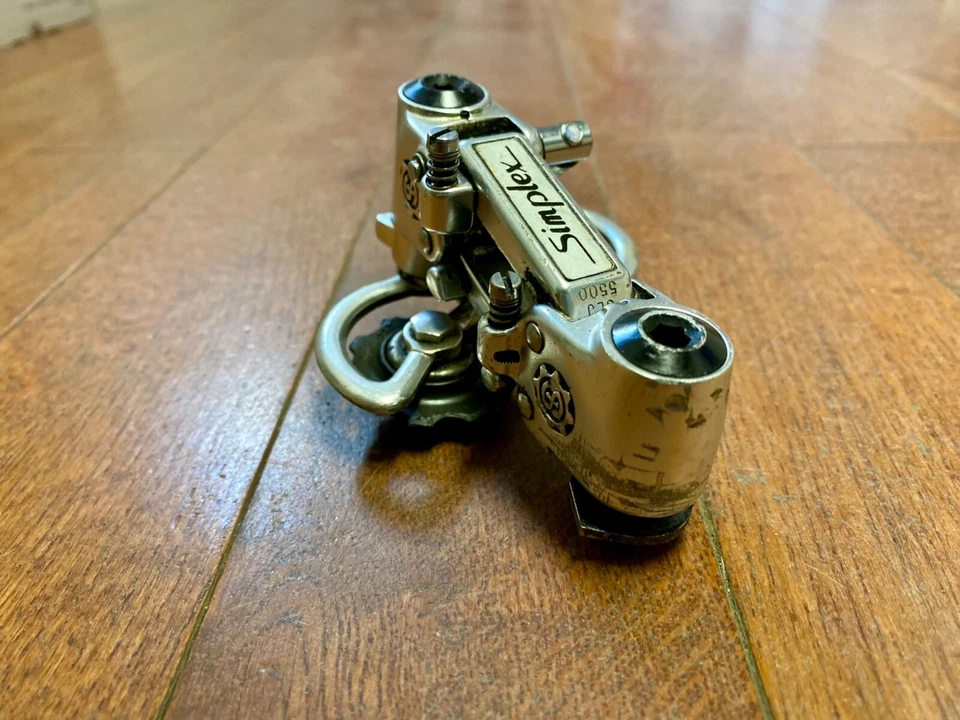 Desviador trasero Simplex Super LJ 5500 plateado SLJ5500 jaula corta Foto 3 de 4