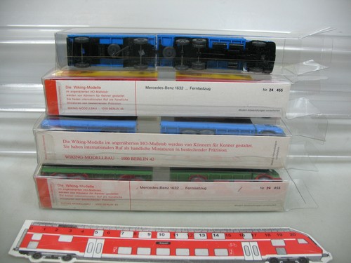 AI644-1# 4X H0 1:87 Truck Models MB/ MERCEDES 456 Preuss+455 Bischoff Etc - Picture 4 of 5