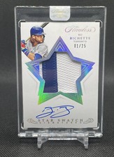 Bo Bichette 2020 Panini Flawless AUTO Silver 1/25 Star Swatch RC Blue Jays