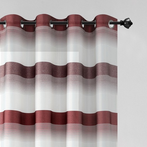 "Jupiter" Voile Net Curtain Eyelet Ring Top Panel eBay