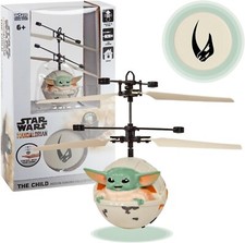 Star Wars Mandalorian Baby Yoda Flying Helicopter -Motion Sensing - The Child