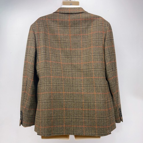 Marks and Spencer Moon Tweed Blazer Sakko Herren 46R Kariert Braun M&S Sartorial - Bild 4 von 17
