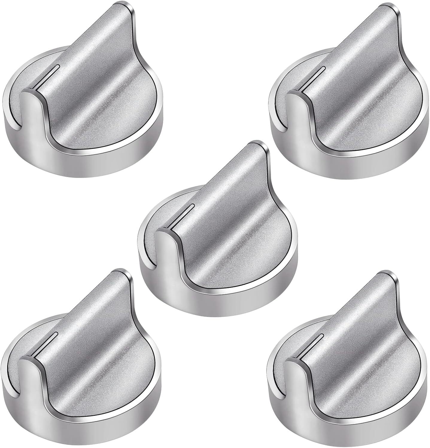 Whirlpool W10594491 Gas Range Stove Knobs 5-Pack Replacement for WCG97US6D Oven