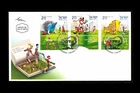 ISRAEL 2010 STORY GARDENS HERZL PARK  HOLON #1822-1824 FDC