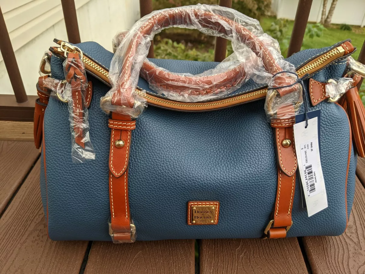 Dooney & Bourke Jeans Blue 👖 Pebble Grain Large Satchel