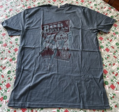 Bob Dylan & His Band Modern Times Tour T Shirt Size XXL Blue Graphic Tee