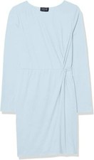 4SI3NNA Women's Sadie Long Sleeve Round Neck Knotted Bodycon Mini Dress  XS