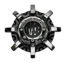 Mg Beast Gloss Black Wchrome Wheel Center Cap Mr-12 Lo Type Cap Cap M-727